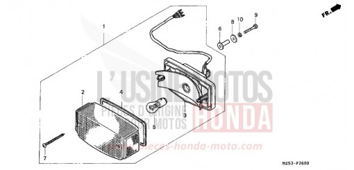FEU ARRIERE VF750CT de 1996